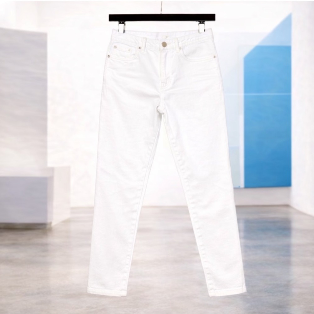 Madewell White Mid-Rise Skinny Crop Jeans 29x27 NWT - Picture 2 of 14